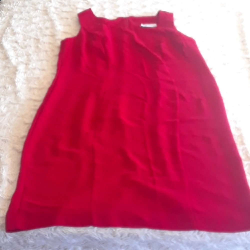 S.L. Fashions Red Tank Top Dress 16WP